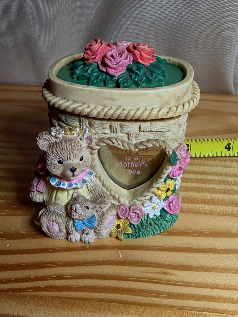 Cheerful Reflections Precious Is A Mother's Love Bear Keepsake Trinket  Box